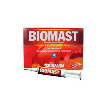 Biomast para Tratamento de mastite bovina clinica e subclinica causadas por uma ampla variedade de bacterias sensiveis a Cefoperazone.